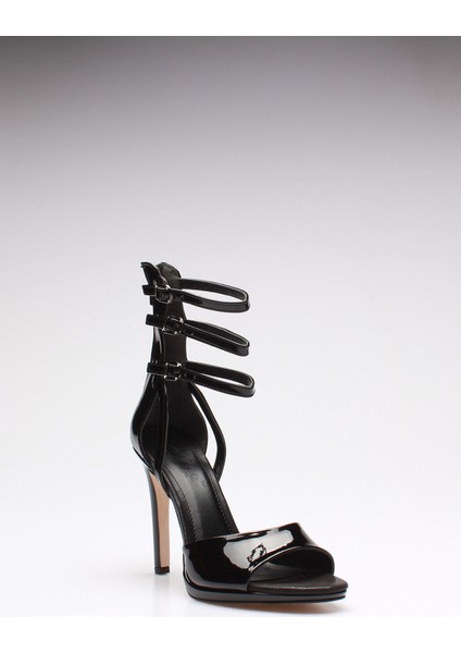 Plus Siyah Rugan Kadın Topuklu Ayakkabı modelleri