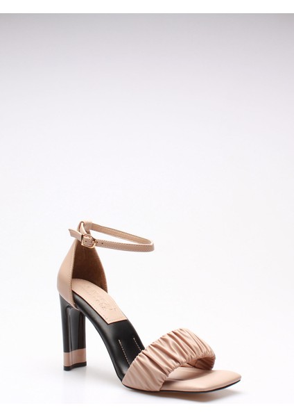 Plus Bej Cilt Kadın Topuklu Ayakkabı modelleri