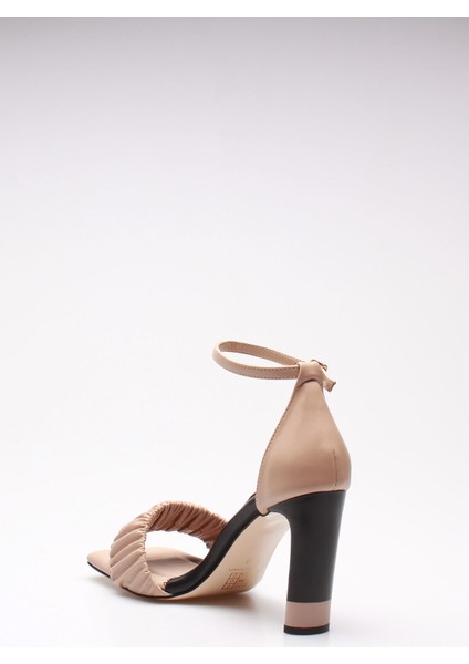 Plus Bej Cilt Kadın Topuklu Ayakkabı fırsatları
