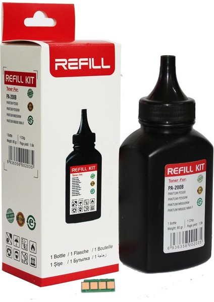 Pantum TN411H Refill- M6700-M6800- M7200-P3010 1toz+3k Chip Toner Dolum Kiti
