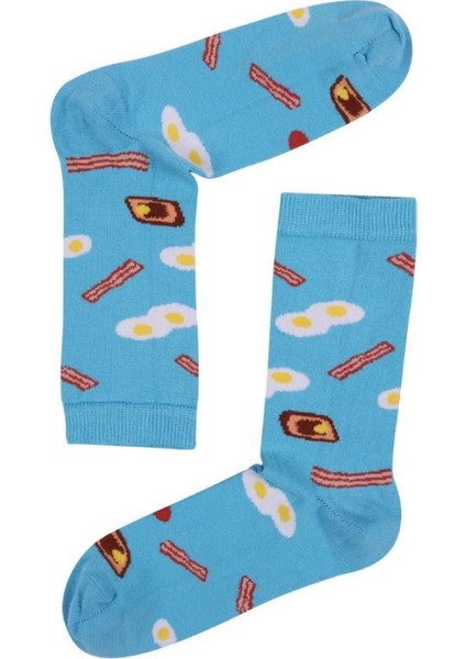 Socks Company Yeşil- Galeta Desenli Kadın Çorap