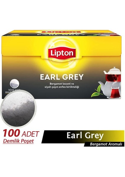 Demlik Poşet Çay Earl Grey 100'lü
