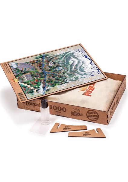 Türkiye Minyatürleri - Bursa - Nusret Çolpan Ahşap Puzzle 1000 Parça