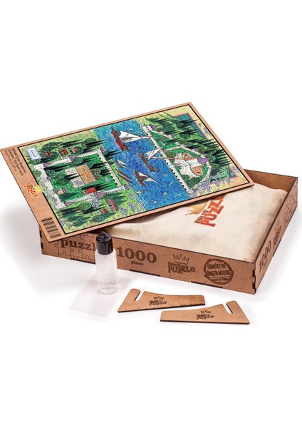 Türkiye Minyatürleri - Çanakkale - Nusret Çolpan Ahşap Puzzle 1000 Parça fiyatları