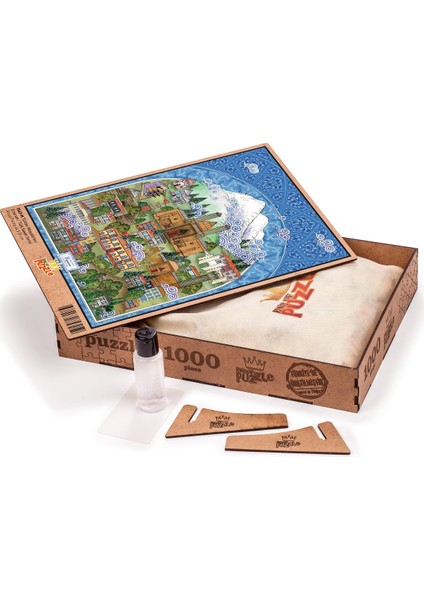 Türkiye Minyatürleri - Erzurum - Nasuhi Hasan Çolpan Ahşap Puzzle 1000 Parça fiyatları