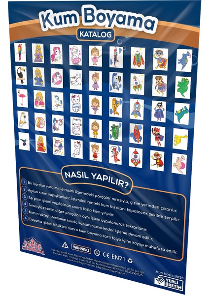 Benekli Balık Kum Boyama Aktivite Seti fiyatları