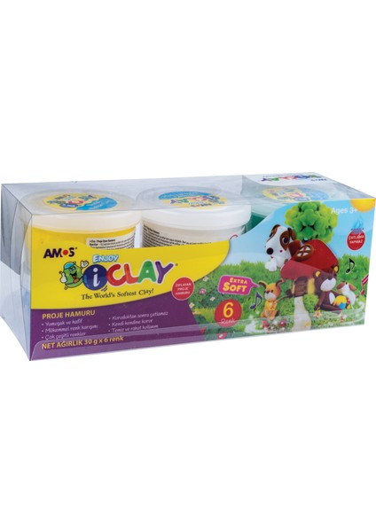 I-Clay Proje Hamuru - 6'lı Set