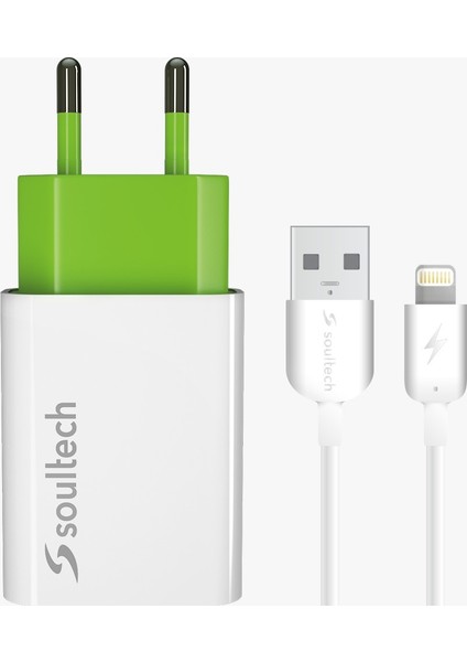 SC112B Comfort 2100 Mah Beyaz Iphone Seyahat Şarj Cihazı ve Kablo
