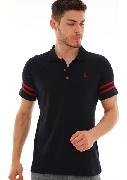 T8585 Dewberry Erkek T-Lacivert