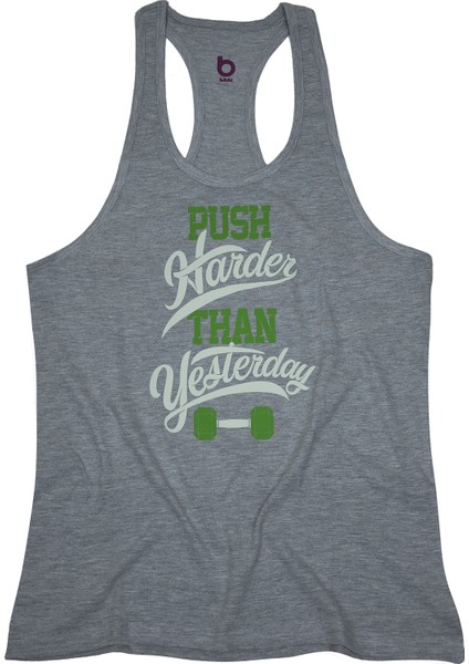 Fitness Gym Tank Top Sporcu Atleti Pushgri