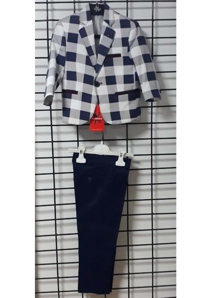 3906 Excellence Takım Elbise 3/18 Ay - Lacivert-Beyaz - 18 Ay