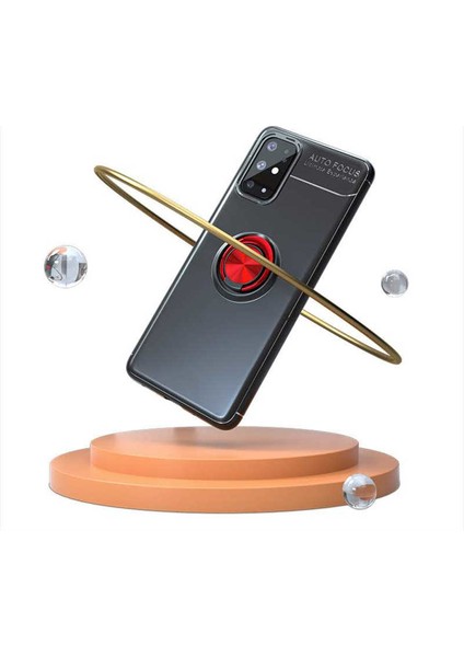 Samsung Galaxy S20 Plus Kılıf Kamera Çıkıntılı Renkli Yüzüklü Standlı Mıknatıslı Kapak (Ravel) fırsatları