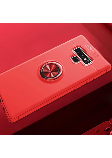 - Galaxy Note 9 - Kılıf Yüzüklü Auto Focus Ravel Karbon Silikon Kapak