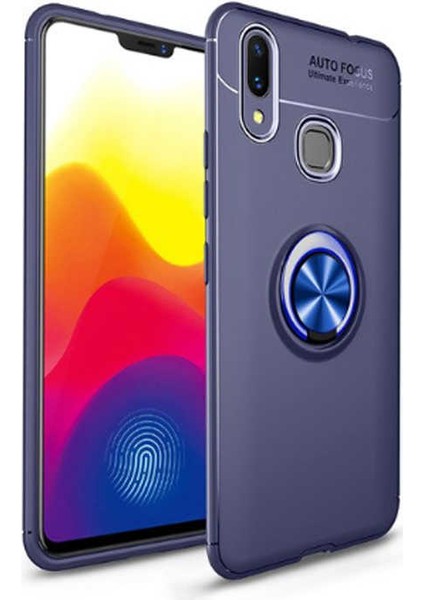 Samsung Galaxy M20 Kılıf Kamera Çıkıntılı Renkli Yüzüklü Standlı Mıknatıslı Kapak (Ravel) fiyatları