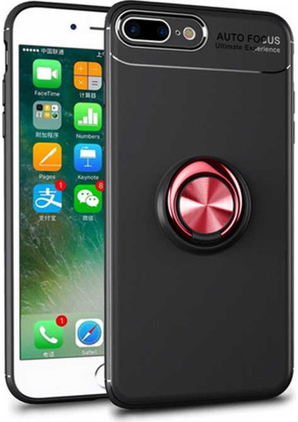 Apple Apple iPhone 8 Plus Kılıf Kamera Çıkıntılı Renkli Yüzüklü Standlı Mıknatıslı Kapak (Ravel) fiyatları