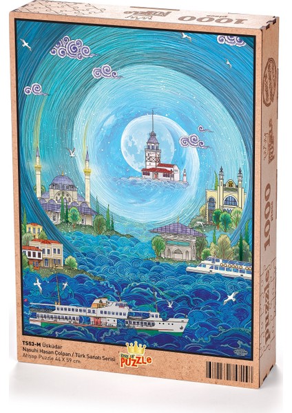 Üsküdar - Nasuhi Hasan Çolpan Ahşap Puzzle 1000 Parça