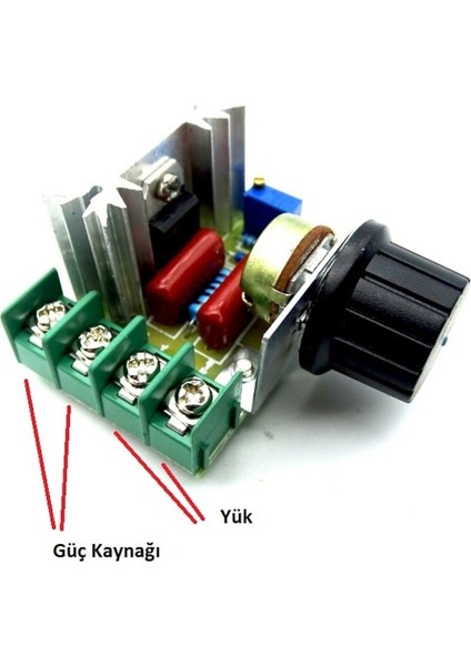 Ac 220V 2000W Motor Hız Kontrol Dimmer Devresi Voltaj Regülatörü My 9892