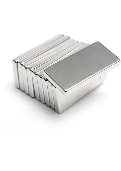 20x10x2 mm Güçlü Neodyum Mıknatıs Dikdörtgen Blok (10 Adet)