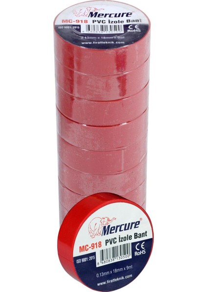 Pvc Elektrikçi Izole Bant 18 mm 10'lu