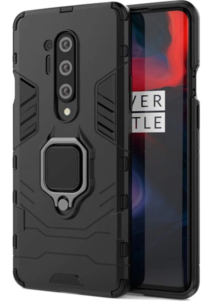 Oneplus 8 Pro Batman Serisi Yüzük Standlı Armor Kılıf - Siyah fiyatları