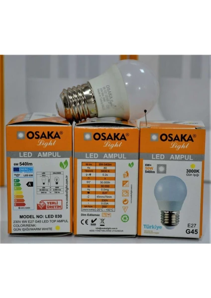 Osaka Light 6W E27 LED Top Ampul Günışığı