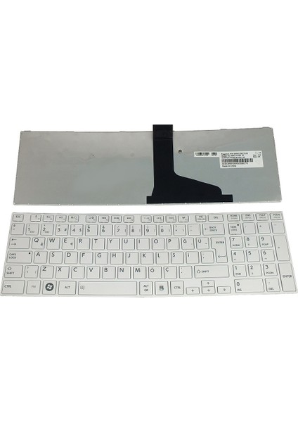 Toshiba Satellite C875D Beyaz Muadil Klavye