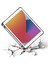 Apple iPad 9.7" 5. 6. Nesil 2017 2018 Kılıf Premium Kalemlikli Standlı Katlanabilir Kılıf Lacivert 4