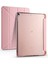 Apple iPad Uyumlu 10.5" 7. Nesil Kılıf Kalemlikli Premium Standlı Katlanabilir Kılıf Rose Gold 1