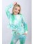 Kadın Crop Yeşil Batik Sweatshirt 1
