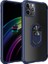 - Apple iPhone 12 Pro Max - Kılıf Yüzüklü Arkası Şeffaf Koruyucu Mola Kapak - Lacivert 1