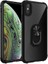 - Apple iPhone XS Max 6.5 - Kılıf Yüzüklü Arkası Şeffaf Koruyucu Mola Kapak - Siyah 1