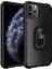 - Apple iPhone 11 Pro Max - Kılıf Yüzüklü Arkası Şeffaf Koruyucu Mola Kapak - Siyah 1