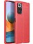 - Xiaomi Redmi Note 10 Pro - Kılıf Deri Görünümlü Auto Focus Karbon Niss Silikon Kapak 1