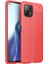 - Xiaomi Mi 11 Lite - Kılıf Auto Focus Karbon Niss Silikon Kapak - Kırmızı 1