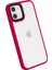 - Apple iPhone 12 - Kılıf Parmak İzi Yapmayan Parlak Cann Kapak - Kırmızı 1