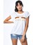 Alman Bayrağı Baskılı Kısa Kollu T-Shirt - Beyaz Beyaz - M 3