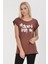 #don't Tag Me Baskılı Kısa Kol T-Shirt - Kızıl Kızıl - L 1