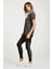 Kıss & Tell Nakışlı, Flamlı, Kısa Kol T-Shirt Gri - Xs 3