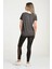 Kıss & Tell Nakışlı, Flamlı, Kısa Kol T-Shirt Gri - Xs 5