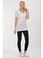 Cepli Ipek Jersey Kısa Kol T-Shirt - Beyaz Beyaz - S 3