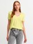 3470 V Yaka Basic T-Shirt-Lime 4