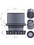 51 mm İç Ayarlı Plastik Sandalye Masa Profil Pabucu Siyah (4 Adet) 2