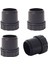32 mm İç Ayarlı Plastik Sandalye Masa Profil Pabucu Siyah (4 Adet) 1
