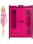 Woody Life Barbie Baby Alive Uyumlu Dolap ve Gardrop Yatak Odası Oyuncak Pembe 1