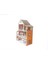 Woodylife LED Işık Turuncu Ev Çocuk Evcilik Oyuncak Montessori Barbi Ev 80CM 1