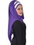 Aishas Design Renkli Şerit Detaylı Pratik Şifon Şal 5