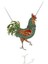 Yeşil Taşlı Renkli Mineli Horoz Gümüş Kolye 1