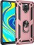 - Xiaomi Redmi Note 9 Pro - Kılıf Yüzüklü Zırh Tank Vega Kapak - Rose Gold 1