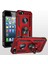 Apple iPhone 5 Kılıf Standlı Magnet Mıknatıslı Yüzük Armored Zırhlı Kapak 3