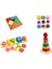 Ahşap Eğitici Oyuncak Bultak+Geometrik Set +Tangram+Kule 4lü Set 1